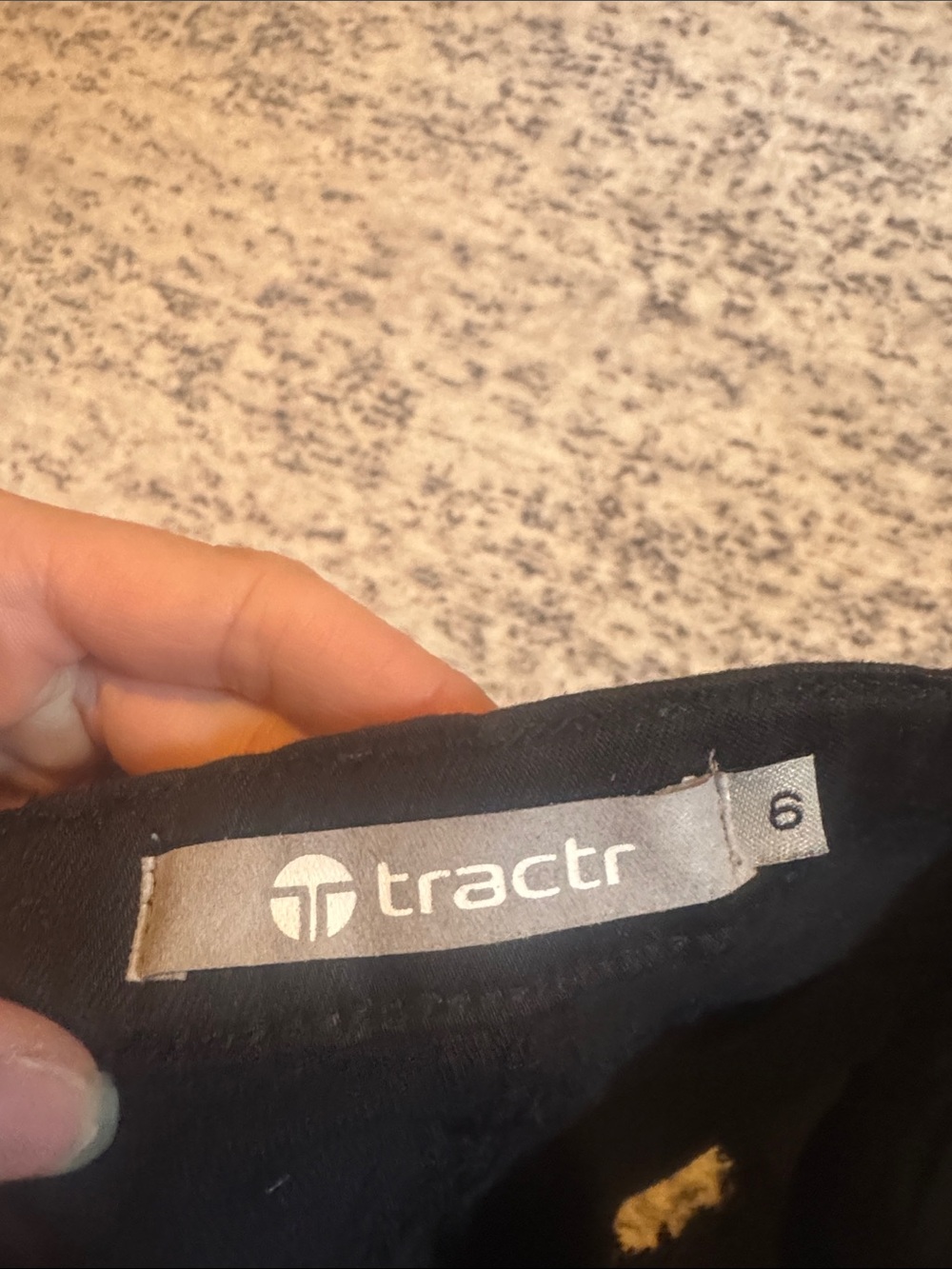 Tractr • NWT Black Girls' Denim Shorts with Frayed Hem - Picture 4 of 4